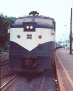 LI 617 head on looking down the platform.